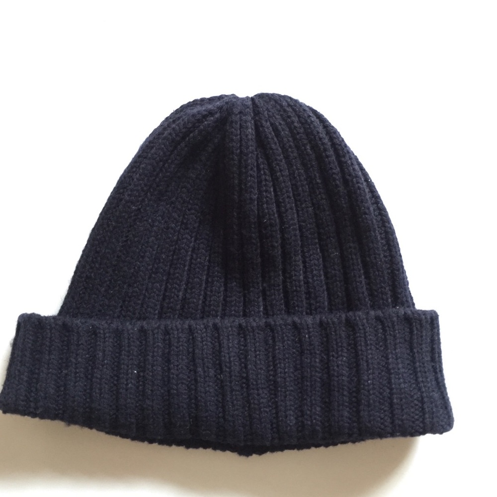 MUJI Non-Itchy Wool Stripe Beanie